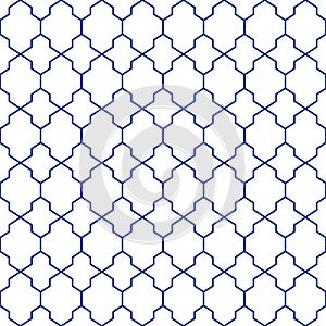BLUE GEOMETRIC BACKGROUND PATTERN WALLART