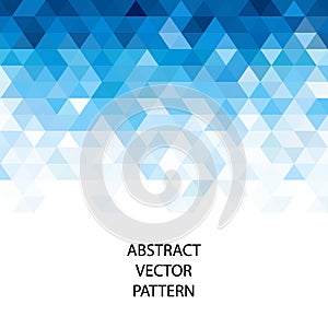 Blue geometric background. Template with triangular design. eps 10
