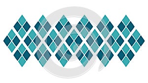 Blue Geometric Diamond Pattern for Luxury Modern Design, vector design Generative AI