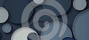 Blue geometric gradient banner with stone pattern for web and print design projects