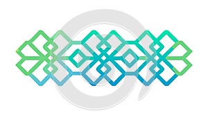 Blue Geometric Hexagonal Pattern Vector, vector design Generative AI