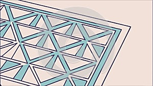 Blue Geometric Line Grid Pattern Abstract Vector, vector design Generative AI