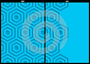 Blue geometric pattern abstract background template