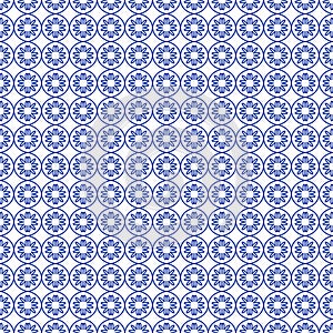 Blue Geometric Pattern Texture