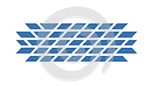 Blue Geometric Rhombus Grid Abstract Pattern Background vector design Generative AI