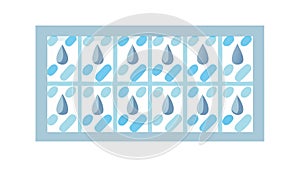 Blue Geometric Triangle Pattern Texture, vector design Generative AI