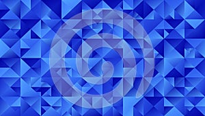 Blue geometrical gradient blue mosaic triangle background
