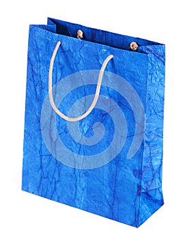 Blue gift bag