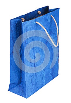 Blue gift bag