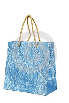 Blue gift bag