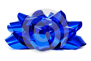 Blue gift bow