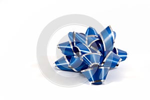 Blue Gift Bow
