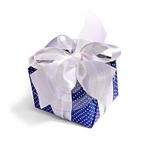 Blue gift packing