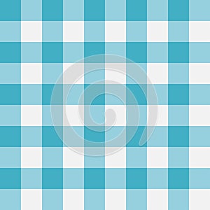 Blue Gingham seamless pattern. Perpendicular strips. Vector illustration.