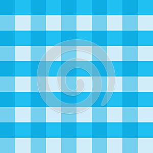 Blue gingham tablecloth seamless vector background pattern design
