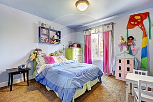 Blue girls bedroom img