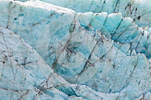 Blue glacier ice background texture pattern