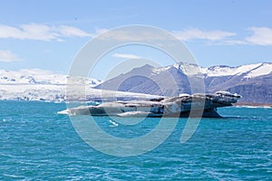 Blue glacier ice-Jokulsarlon lagoon-Iceland