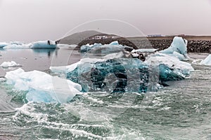 BLUE GLACIER ICE LAGOON ICELAND