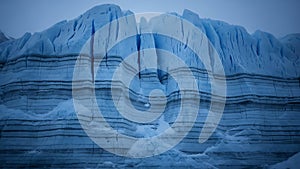 Blue Glacier Ice Wall Landscape