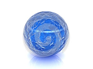 Blue glass ball
