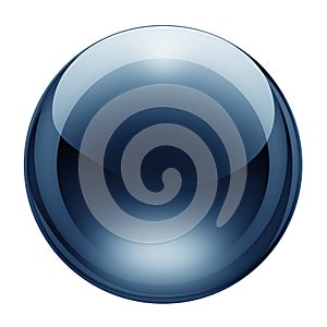 Blue glass button