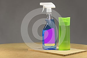Blue Glass Cleaner Spray Spraying Dispersion Pulverizer Atomizer