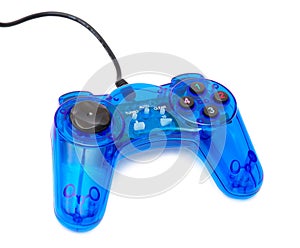 The blue glass game controler