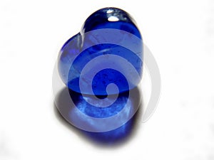 Blue Glass Heart