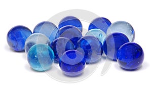 Blue Glass Marbles