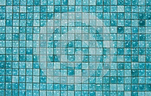 Blue glass tiles