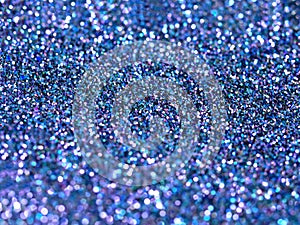 Blue glitter abstract background