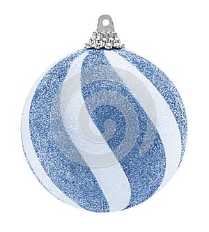 Blue Glitter Christmas Ball