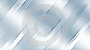 Blue glossy and grey silver metallic stripes. Geometric tech abstract motion background. Seamless looping. Video animation Ultra