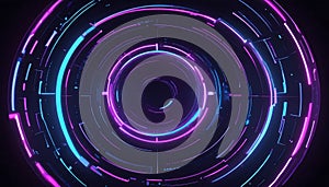 Blue Glowing Grid in Wireframe UI

Interface