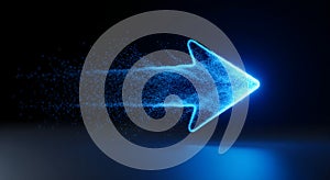 Dynamic Digital Arrow Motion for Technology and Science Presentations