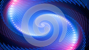 Blue glowing spiral abstract background