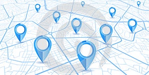 Blue GPS navigator design