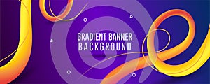 Blue Gradient Abstract Background Banner, Fluid Abstract Backgrouds