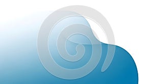 Blue gradient shape with transparent background