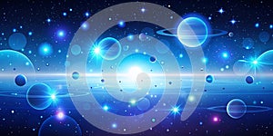 Blue Gradient Space Abstract background