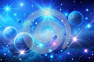 Blue Gradient Space Abstract background