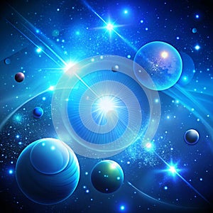 Blue Gradient Space Abstract background