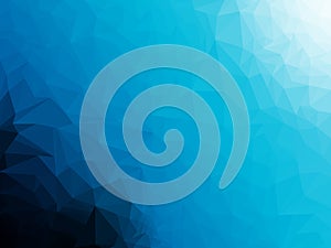 Blue gradient triangular abstract background. Triangular Patterns. Low Poly Wallpaper.