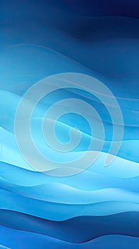 Blue Gradient Waves Abstract Water Lines Vertical Web Banner App Background Minimal Online Wallpaper