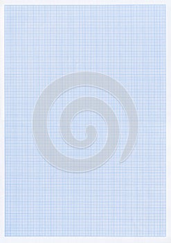 Blue graph or grid paper