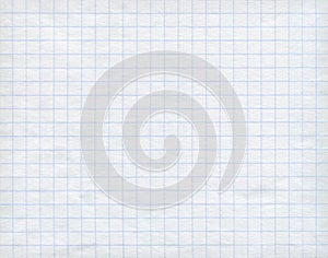 Blue graph paper on white background.