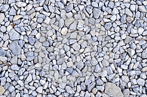 Blue gravel rocks