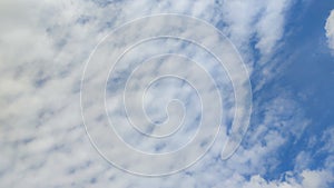 Blue gray light sky nature white clouds whether background , sun face