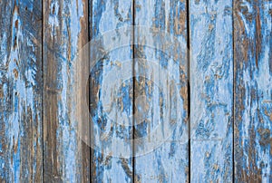 Blue gray paint mottled wooden doors